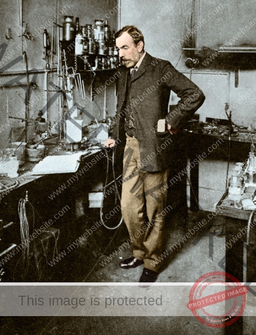 Schottischer Chemiker William Ramsay (1852-1916)