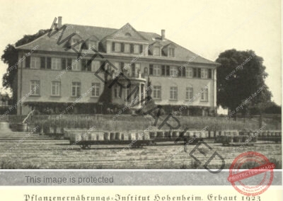 Foto Pflanzenernährungsinstitut 1923